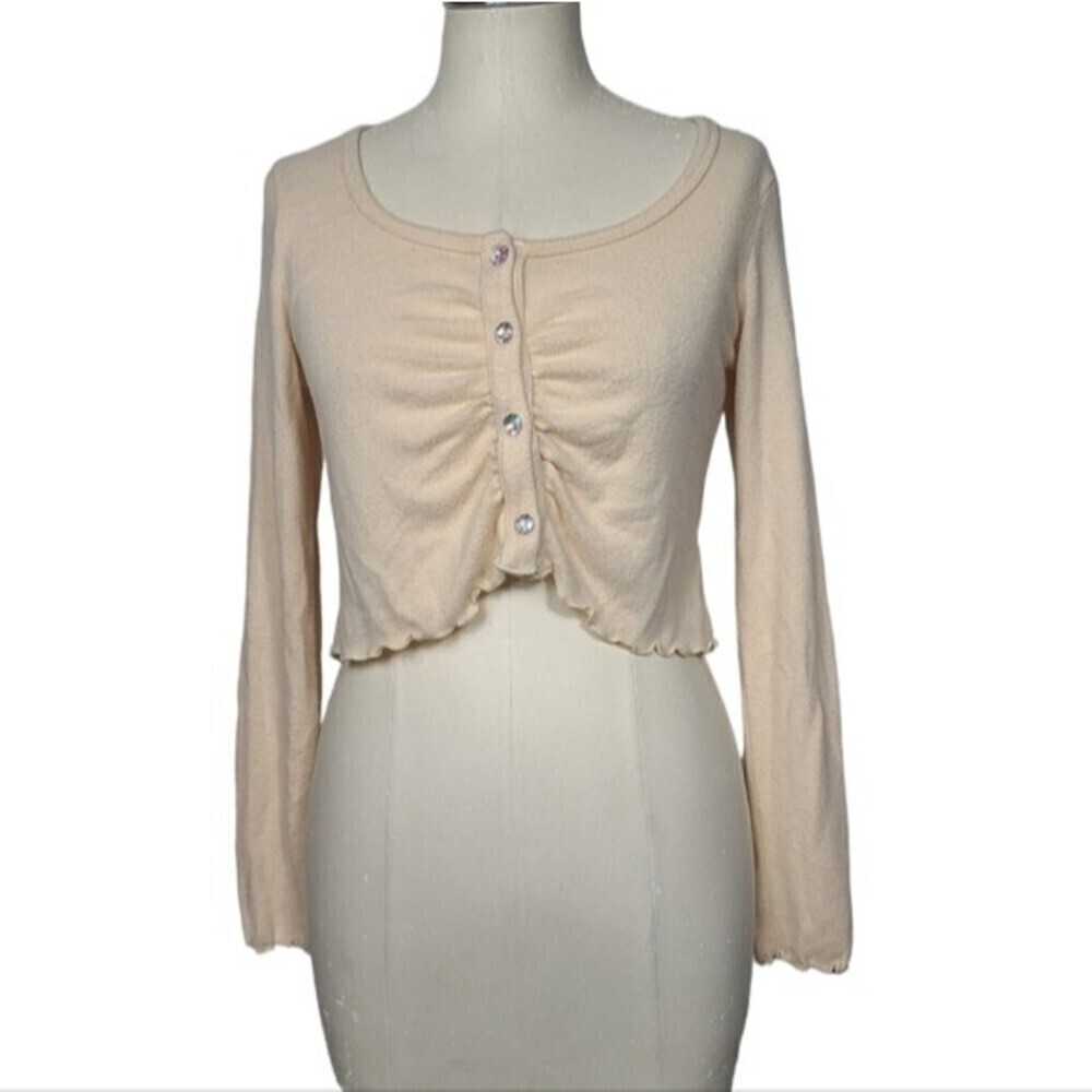 Altar'd State Button Down Long Sleeves Cropped Cardigan M